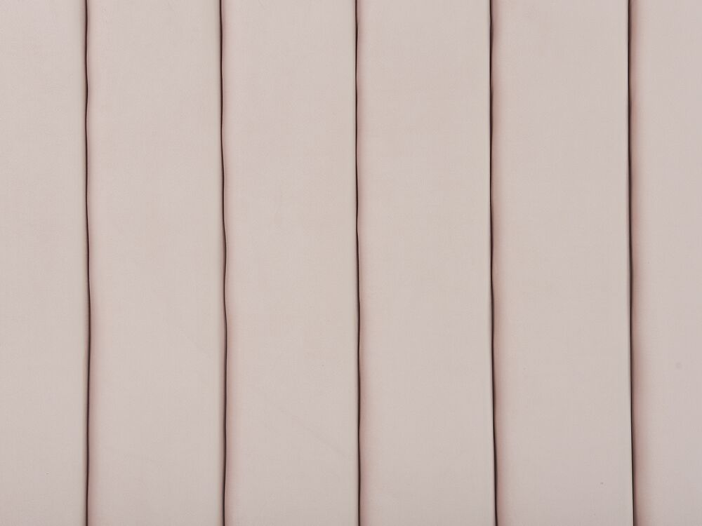 Cabecero Con Luces LED Terciopelo Rosa 200x5x118/128 Cm