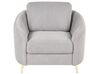 Conjunto de sofás com 6 lugares em tecido cinzento TROSA_851998