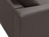 Left Hand Leather Corner Sofa Brown OSLO_693511