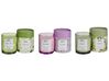 Geurkaars set van 3 soja wax witte thee/lavendel/jasmijn COLORFUL BARREL_874672