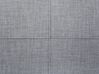 Pouf poggiapiedi ottomano in tessuto grigio chiaro OSLO_303172