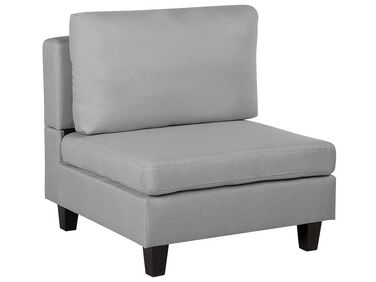 Module fauteuil en tissu gris clair pour canapé FEVIK