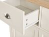 2 Drawer Sideboard Cream with Light Wood CLIO_789930