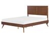 Bed hout donkerbruin 160 x 200 cm ISTRES_727919