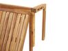 Mesa para varanda de madeira clara 60 x 40 cm UDINE_810155