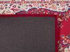 Teppich rot 80 x 150 cm Kurzflor KARAMAN_716897