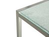 Conjunto de mesa com tampo triplo vidro temperado 180 x 90 cm e 6 rattan sintético GROSSETO_725033
