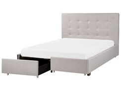 Parisänky kangas säilytystila vaaleanharmaa 140 x 200 cm LA ROCHELLE Parisänky kangas säilytystila vaaleanharmaa 140 x 200 cm LA ROCHELLE