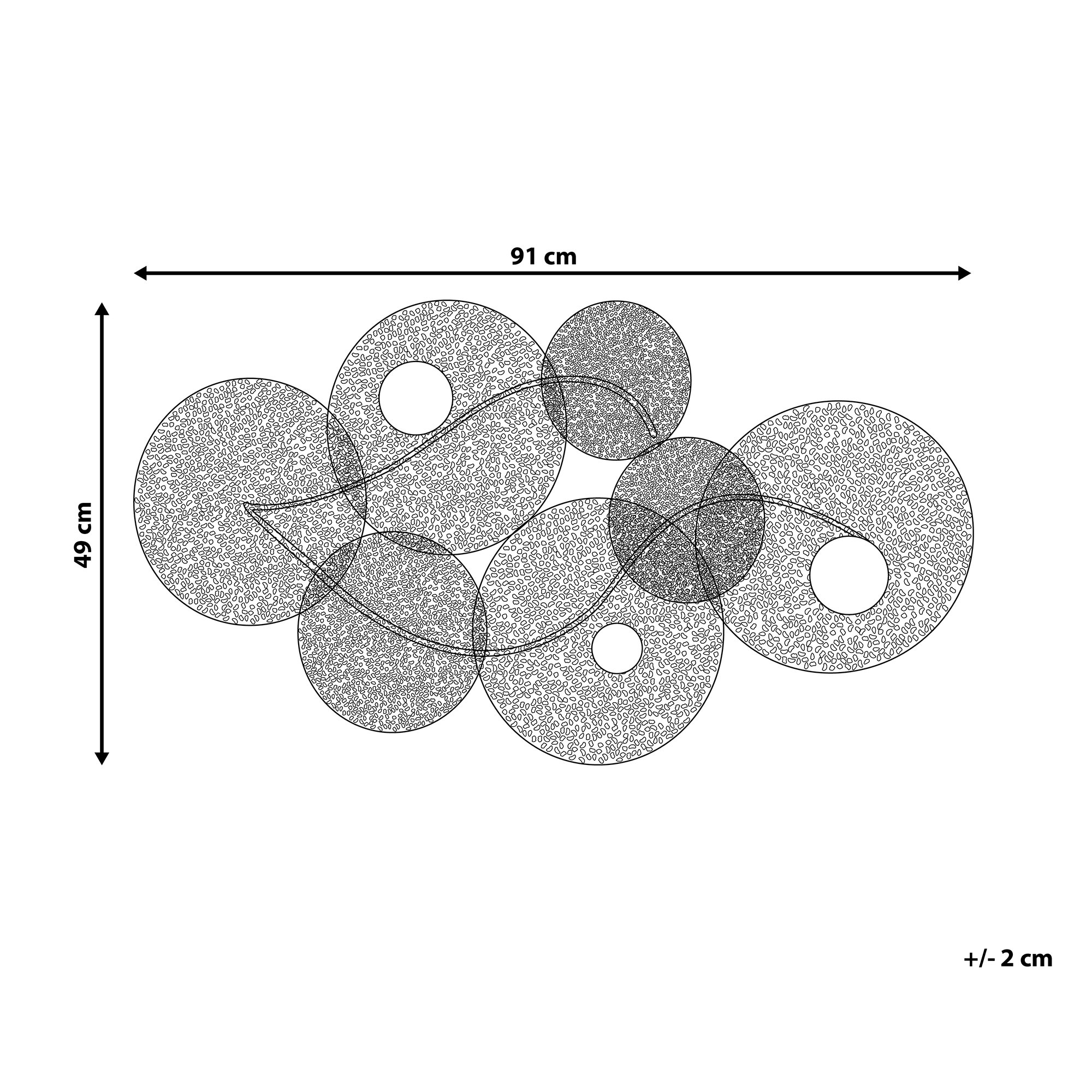 Dekoracja ścienna wielokolorowa POLONIUM