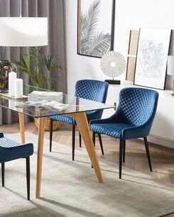 Tuoli sametti laivastonsininen 2 kpl SOLANO Tuoli sametti laivastonsininen 2 kpl SOLANO