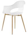 Set of 2 Dining Chairs White UTICA_775313