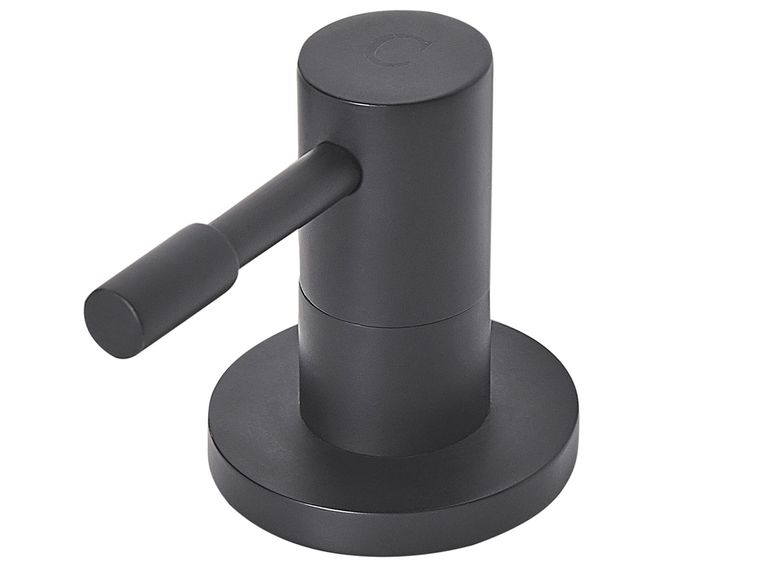 3-Loch Waschtischarmatur Schwarz – Doppelgriff, Keramikventil | Für Bad & Waschbecken | Inkl. Perlator & Montagezubehör