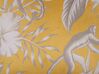 Lot de 2 coussins décoratifs motif singe 45 x 45 cm jaune / blanc MANJU_801373