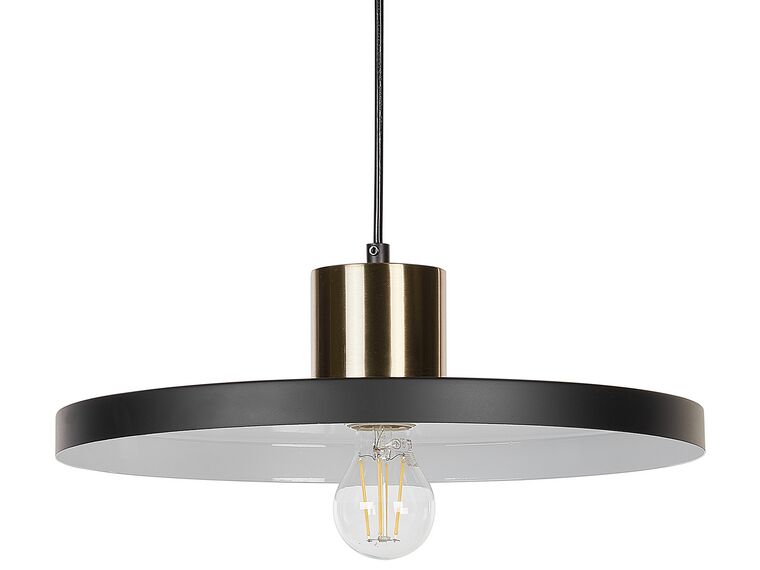 Lampe suspension en métal noir BOGAN_868555