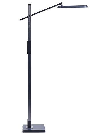Lámpara de pie LED gris oscuro/negro 144 cm AQUARIUS