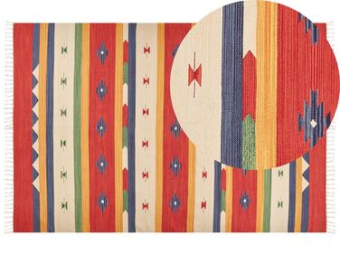Tapis kilim en coton 200 x 300 cm multicolore ALAPARS