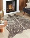 Faux Cowhide Area Rug with Spots 150 x 200 cm Taupe with Gold BOGONG_820346
