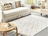 Bavlněný koberec 160 x 230 cm bílý/černý AGADIR_831345