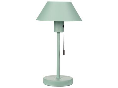 Bordslampa i metall ljusgrön CAPARO