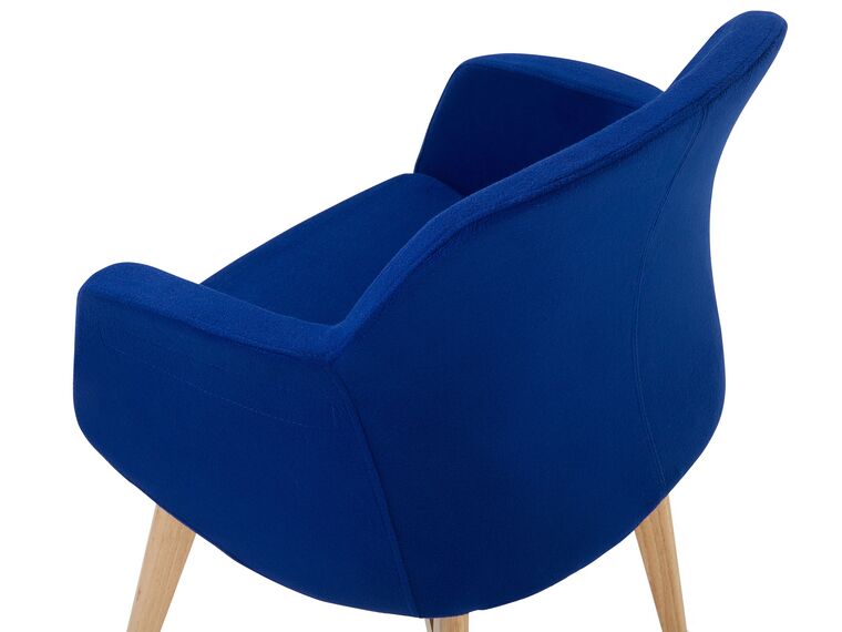 Fabric Armchair Dark Blue YSTAD Beliani.at