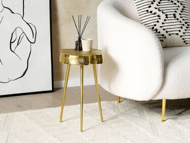 Metal Side Table Gold TAUPO
