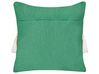 Set of 2 Cotton Cushions 45 x 45 cm Green ELETTARIA_887649