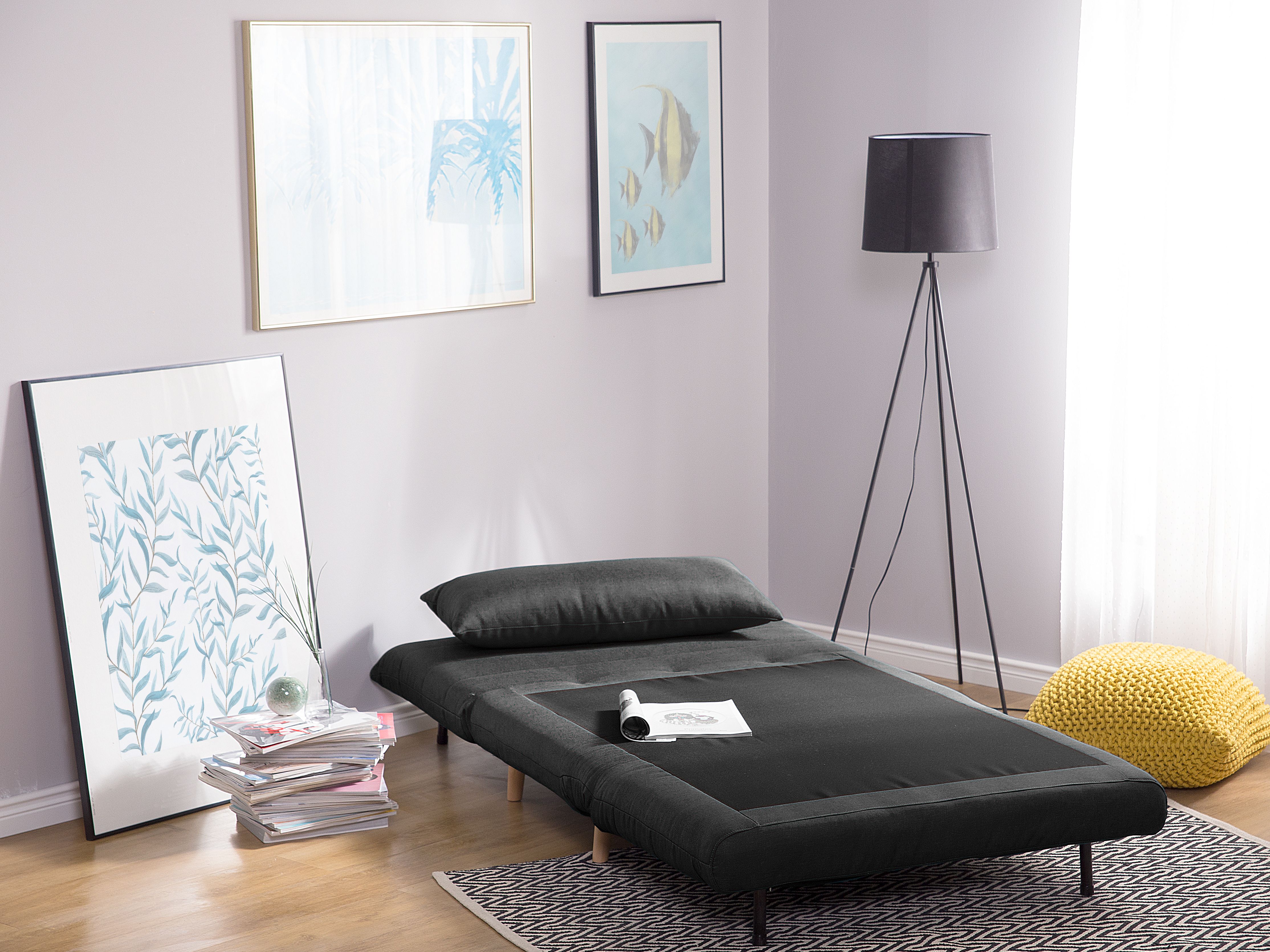 Sofa rozkładana ciemnoszara SETTEN
