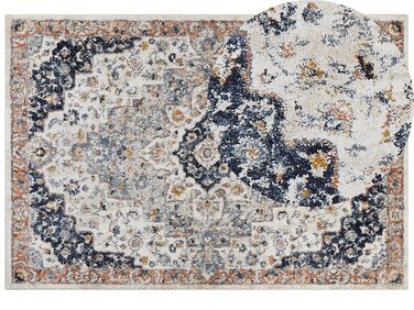 Teppich mehrfarbig 200 x 300 cm orientalisches Muster Kurzflor HERMON