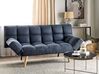 Fabric Sofa Bed Navy Blue INGARO_894188