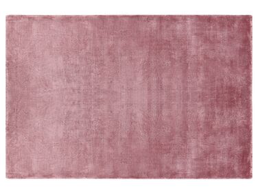 Teppich Viskose rosa 160 x 230 cm Kurzflor GESI II