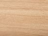 Cama de casal em madeira clara e branca 180 x 200 cm SERRIS_748344