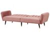Rózsaszín bársony kanapéágy VIMMERBY_764141