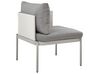 Lounge Set Aluminium hellgrau 2-Sitzer modular Auflagen grau TERRACINA_863617