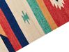 Kelim Teppich Baumwolle mehrfarbig 200 x 300 cm geometrisches Muster Kurzflor MARGARA_869762