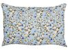 Set of 2 Outdoor Cushions Floral Motif 40 x 60 cm Blue VALLORIA_881234