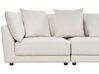 3 personers sofa med fodskammel hvid SIGTUNA_897691
