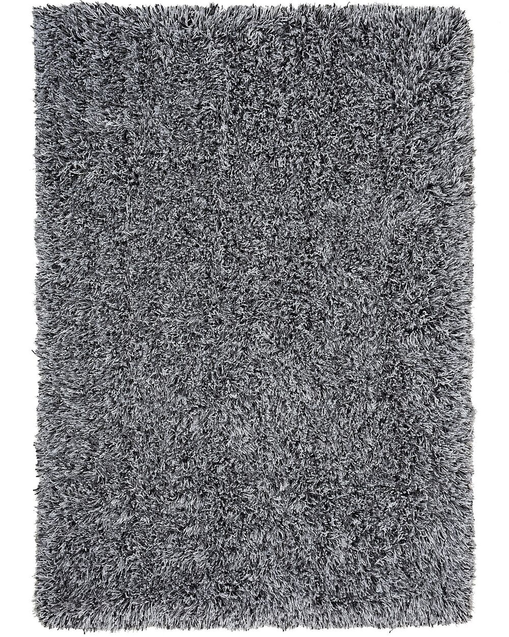 Shaggy Area Rug 160 x 230 cm Black and White CIDE Beliani.co.uk