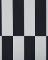 Teppich schwarz / weiss 80 x 300 cm Streifenmuster Kurzflor PACODE_831693