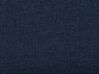 Tagesbett ausziehbar Leinenoptik marineblau Lattenrost 80 x 200 cm MARMANDE_770388