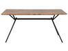Jedálenský stôl 160 x 90 cm tmavé drevo/čierna AMSTERDAM_785987