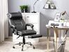 Reclining Faux Leather Executive Chair Black LUXURY_748422