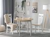 Set of 2 Wooden Dining Chairs Light Wood and White HOUSTON_735954