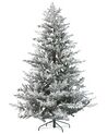 Árvore de natal com efeito de neve 210 cm branca BRISCO_832233