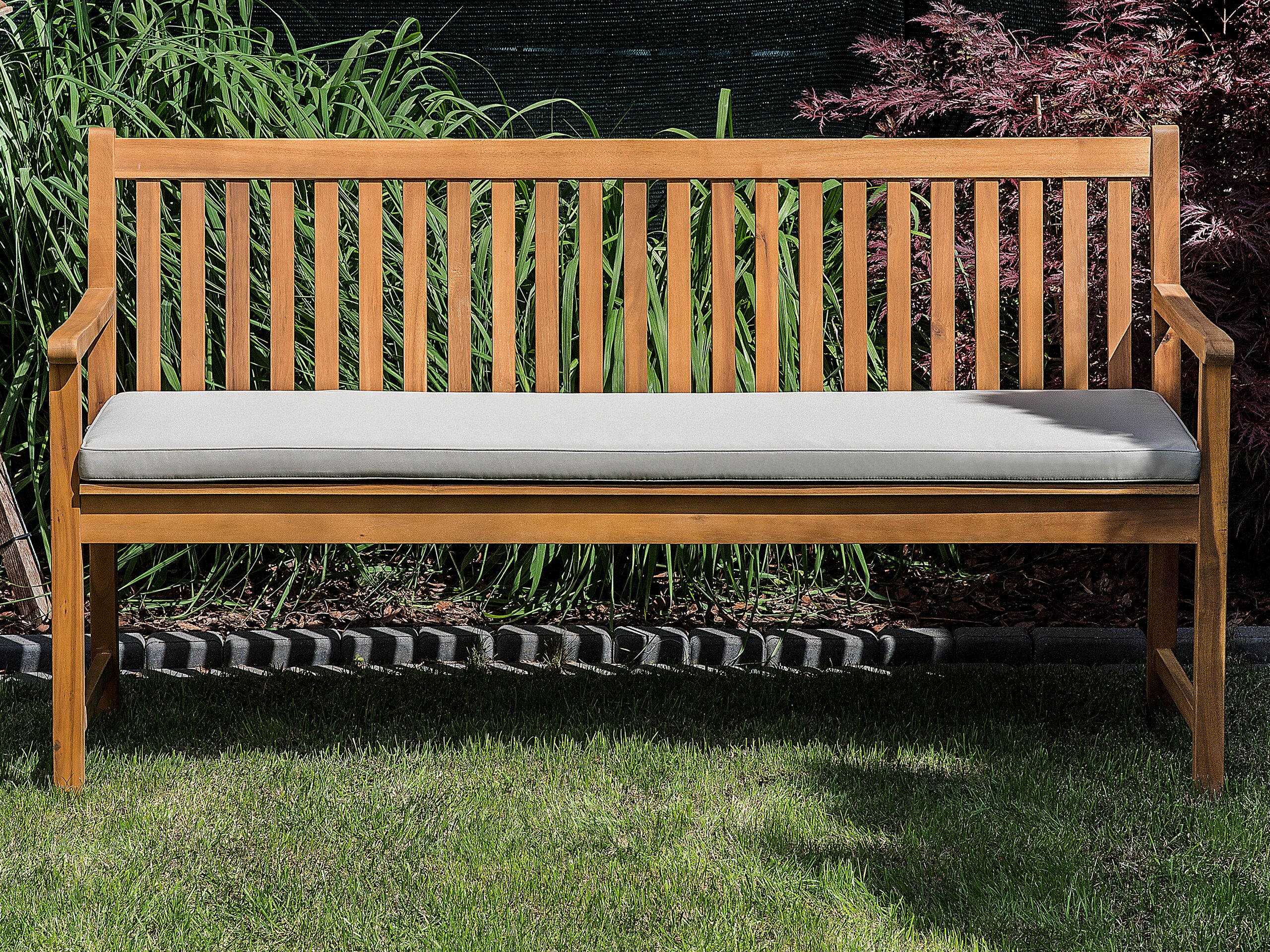 Almofada para banco de jardim 152 x 54 x 5 cm creme VIVARA