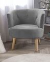 Fabric Tub Chair Grey ODENZEN_712038