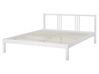 Wooden EU King Size Bed White VANNES_754487