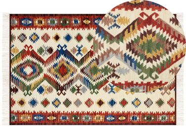 Tappeto kilim lana multicolore 200 x 300 cm AREVIK