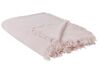 Bavlněný přehoz na postel 200 x 220 cm růžová HALPOLA_914579