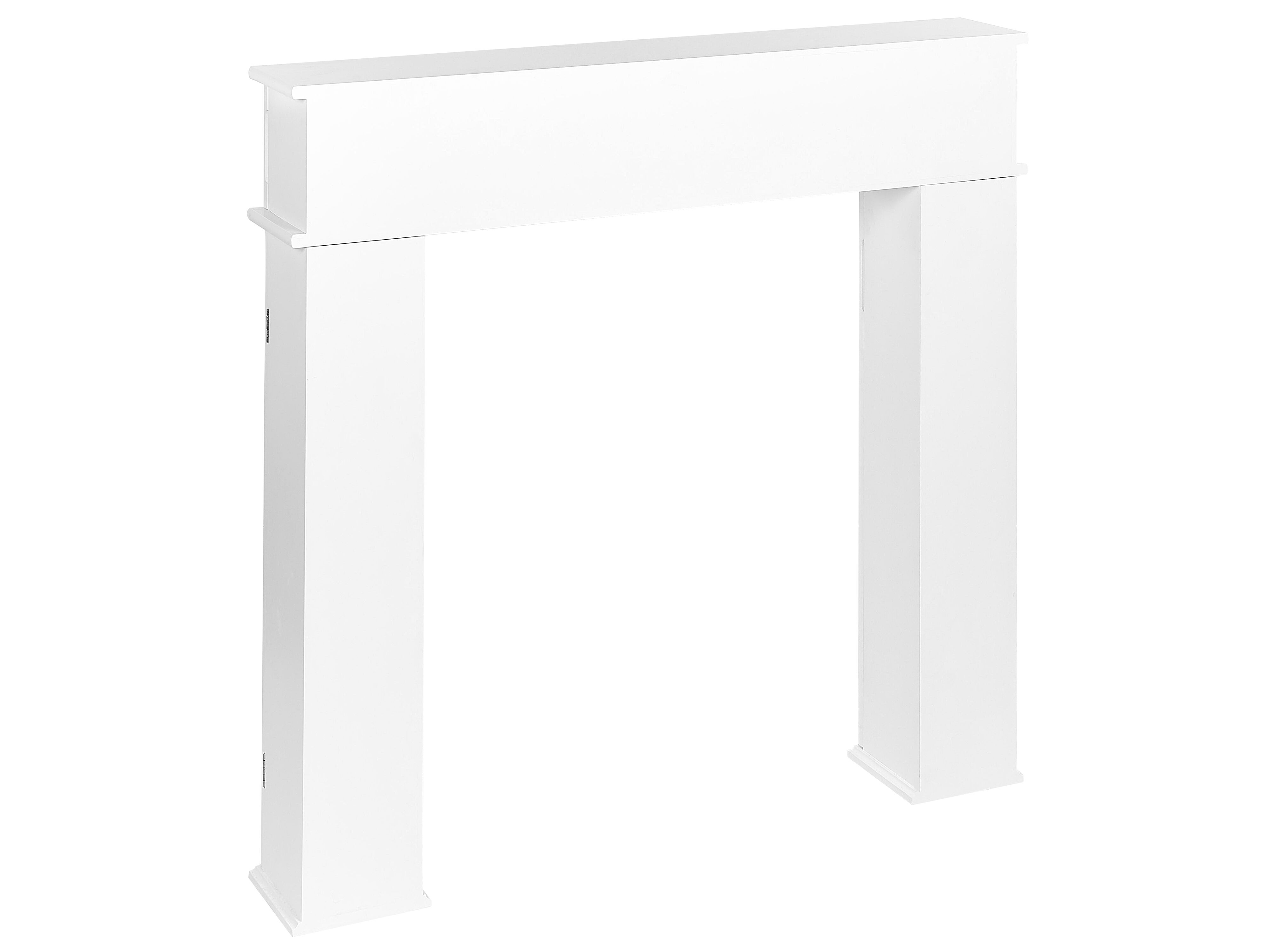 Fireplace Mantel with Storage White LOVCA Beliani.pl