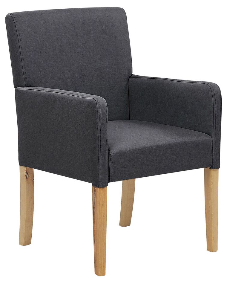 Fabric Dining Chair Grey ROCKEFELLER_770956